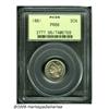 Image 1 : 1881 3CN PR66 PCGS. An impressive premium Gem, li