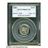 Image 1 : 1884 3CN PR66 Cameo PCGS. Light honey patina invi