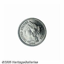 1884 3CN PR67 Cameo PCGS. Pristine, completely un