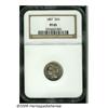 Image 1 : 1887 3CN PR65 NGC. Glassy proof surfaces reveal j