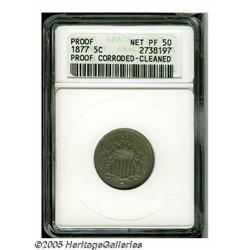 1877 5C --Corroded, Cleaned--ANACS. Net PR50. A w