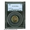 Image 1 : 1884 5C MS66 PCGS. Fully struck, except for trivi