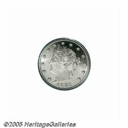 1883 5C No Cents PR67 Cameo PCGS. While it may be