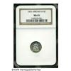 Image 1 : 1853 H10C Arrows MS65 NGC. Bright and lustrous, t