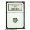 Image 1 : 1853 H10C Arrows MS65 NGC. This well struck Gem f
