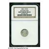 Image 1 : 1865 H10C --Rotated Dies--MS65 NGC. A satiny pear