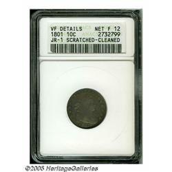 1801 10C --Scratched, Cleaned--ANACS. VF Details,