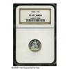 Image 3 : 1864 10C PR67 Cameo NGC. Well struck and barely t