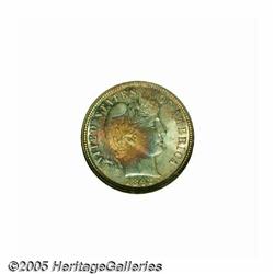 1892 10C MS65 S NGC. A sharply struck Gem with ou