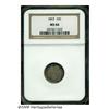 Image 1 : 1893 10C MS66 NGC. Dappled forest-green and rose-