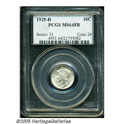 1925-D 10C MS64 Full Bands PCGS. This is a brilli