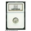 Image 1 : 1945-D 10C MS68 Full Bands NGC. A lightly and ori