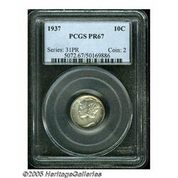 1937 10C PR67 PCGS. Rich golden-brown and apple-g