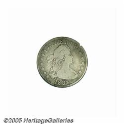 1804 25C Fine Details, Scratched, Bent, NCS. B-1,