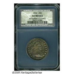 1804 25C AU Details, Improperly Cleaned, NCS. B-1