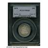Image 1 : 1870 25C MS63 PCGS. The obverse of this example h
