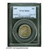 Image 1 : 1907 25C MS64 PCGS. Mottled olive-green and golde