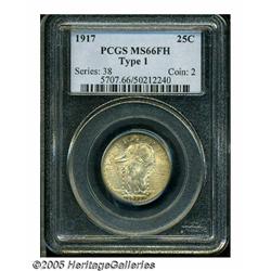 1917 25C Type One MS66 Full Head PCGS. This is a 