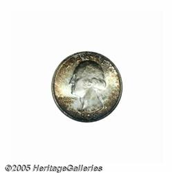 1935-S 25C MS67 NGC. Splashes of ruby-red, gold, 