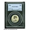 Image 1 : 1936 25C MS67 PCGS. Faint magenta and yellow-gold