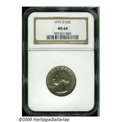 1971-D 25C MS68 NGC. To date, this is the single 