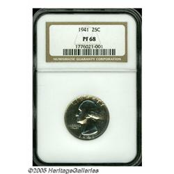 1941 25C PR68 NGC. The surfaces are apparently pe