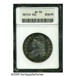 1817/3 50C AU50 ANACS. O-101a, R.2. Among the mor