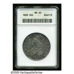 1829 50C MS62 ANACS. O-103, R.1. Sharply struck w