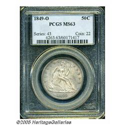1849-O 50C MS63 PCGS. This is a rather granular p