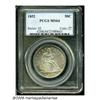 Image 3 : 1852 50C MS64 PCGS. The 1852 is an unusual date t