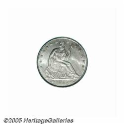 1855-O 50C Arrows MS65 PCGS. Variegated olive and