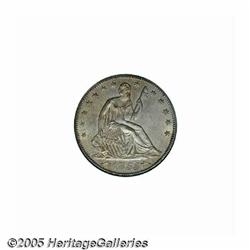 1855-S 50C Arrows AU58 ANACS. Well struck with ne