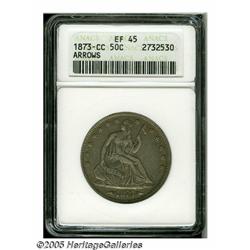 1873-CC 50C Arrows XF45 ANACS. The popularity of 