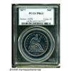 Image 1 : 1877 50C PR63 PCGS. Deep apple-green and rose col