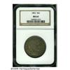 Image 1 : 1892 50C MS64 NGC. This near-Gem display deep red