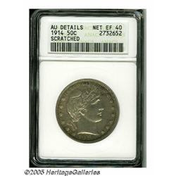 1914 50C --Scratched--ANACS. AU Details, Net XF40