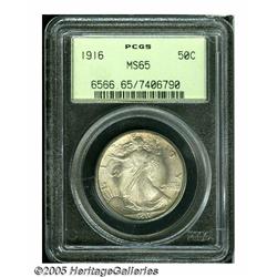 1916 50C MS65 PCGS. This is a gorgeous Gem with f