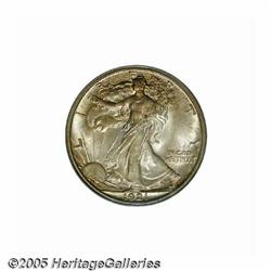 1921-D 50C MS64 PCGS. An unusually bold strike fo