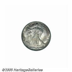 1927-S 50C MS65 PCGS. Splendid apricot-gold and l