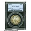 Image 3 : 1927-S 50C MS65 PCGS. Splendid apricot-gold and l