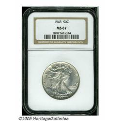 1943 50C MS67 NGC. As is typically the case, this