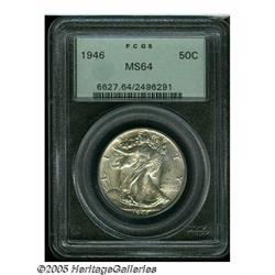 1946 50C MS64 PCGS. Well struck and lustrous, the