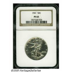 1941 50C PR65 NGC. The devices, especially the Wa