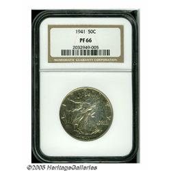 1941 50C PR66 NGC. The left borders are richly to