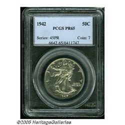 1942 50C PR65 PCGS. The design elements are crisp