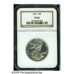 1942 50C PR66 NGC. Near-blinding brilliance exude