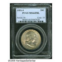 1951-S 50C MS66 Full Bell Lines PCGS. Lustrous su