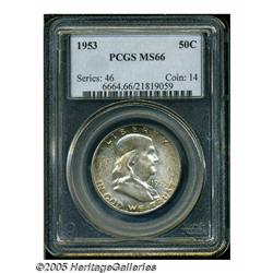 1953 50C MS66 PCGS. This is a lovely example with