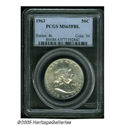 1963 50C MS65 Full Bell Lines PCGS. Appropriately