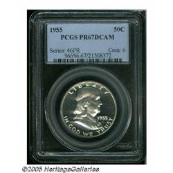 1955 50C PR67 Deep Cameo PCGS. This is one of the